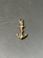 Vintage 14K Yellow Gold Italian Puffy Anchor Charm