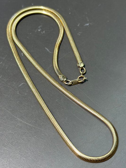 Vintage 14K Gold Snake Chain Necklace