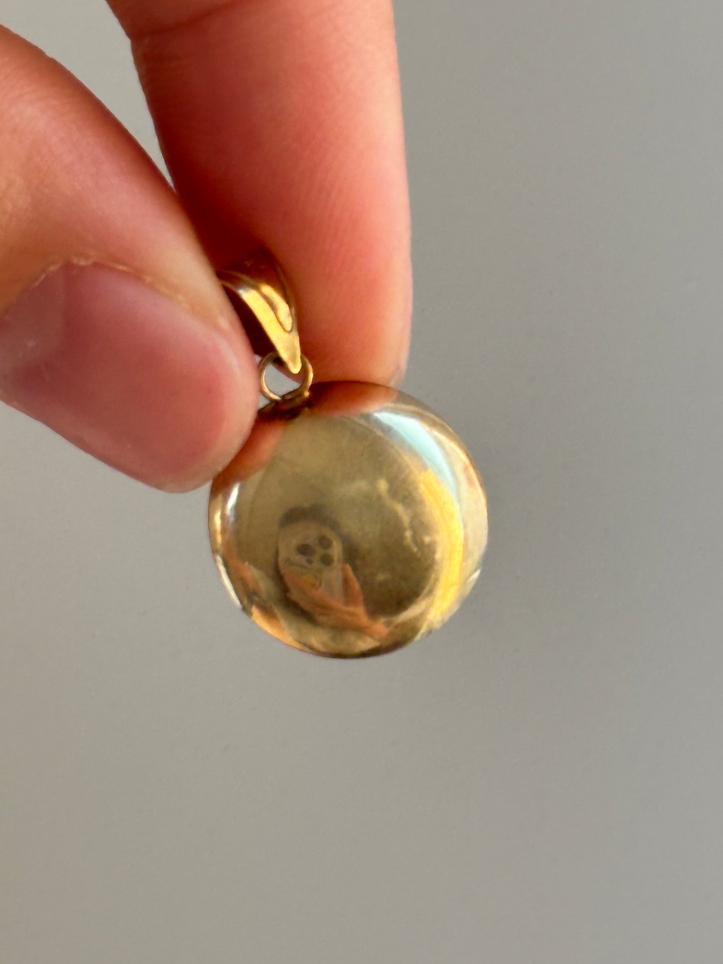 14K 金邪眼吊坠