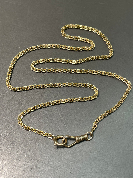 Antique 14K Gold Fancy Link Watch Chain 20.0 inch