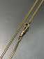 Vintage 18K Gold 2.0 mm Curb Link Watch Chain