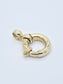 14K Gold Extra Large Carabiner