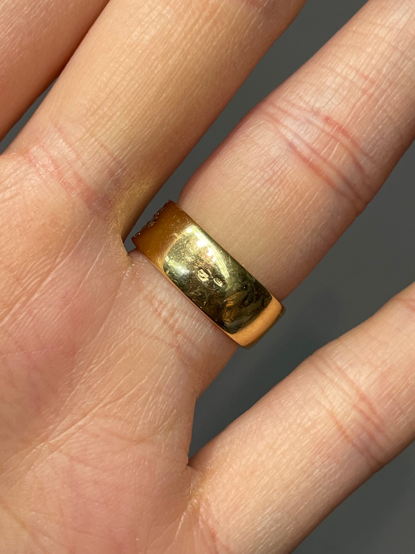 Vintage French 18K Gold 1.35 CTW Pave Set Diamond Ring