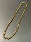 Vintage 14K Yellow Gold 6.0 mm Bead Necklace