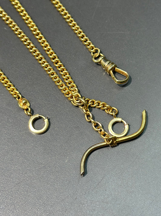 Vintage 14K Gold Albert Chain