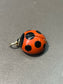Vintage 18K Yellow Gold Gasper Onyx Inlaid Ladybug Charm Pendant