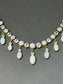 Victorian 15K Gold Opal Sapphire Fringe Necklace