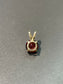 14K Yellow Gold Garnet Pendant