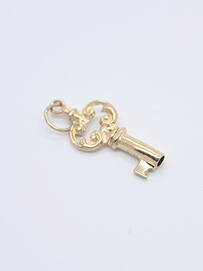 Victorian 14K Gold Key Charm