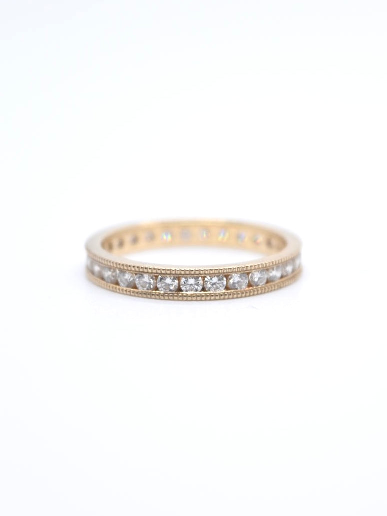 14K Yellow Gold Diamond Eternity Ring