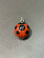 Vintage 18K Yellow Gold Gasper Onyx Inlaid Ladybug Charm Pendant