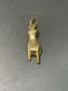 Vintage 18K Yellow Gold Rock Hand Pendant Charm