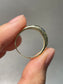 14K Yellow Gold Sapphire Diamond Gypsy Ring