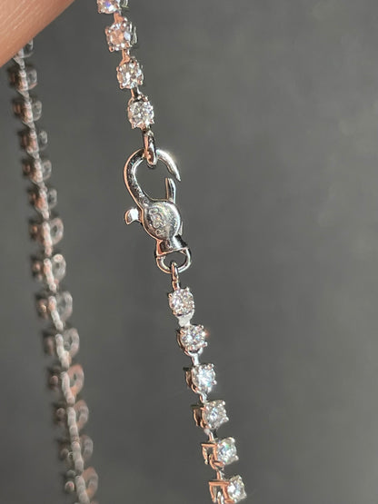 Platinum 8.7 CTW Diamond Graduated Tennis Riviera Necklace