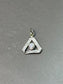 Art Deco Platinum Diamond Triangular Charm