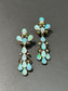 Vintage 14K Gold Opal Diamond Drop Earring