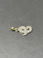 Vintage 14K Gold 0.20 CTW Diamond C/E Letter Charm