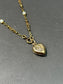 Victorian 18K Gold Seed Pearl Heart Locket Bracelet