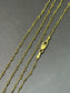 14K Gold Fancy Twisted Link Chain Necklace 20.0 inch