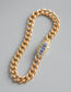 Antique French 18K Gold Sapphire Diamond Curb Link Bracelet