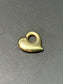 Vintage 14K Gold Donut Puffy Heart Pendant