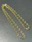 14K Gold Solid Flat Rollo Link Chain Necklace 18 inch