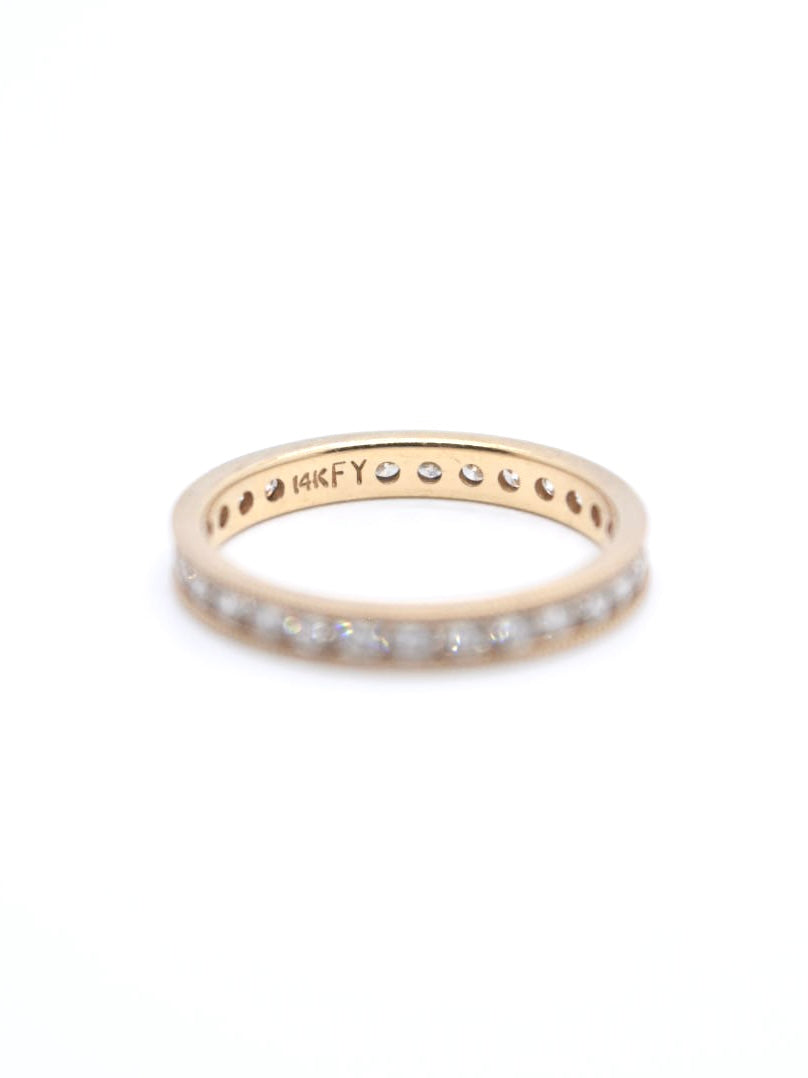 14K Yellow Gold Diamond Eternity Ring