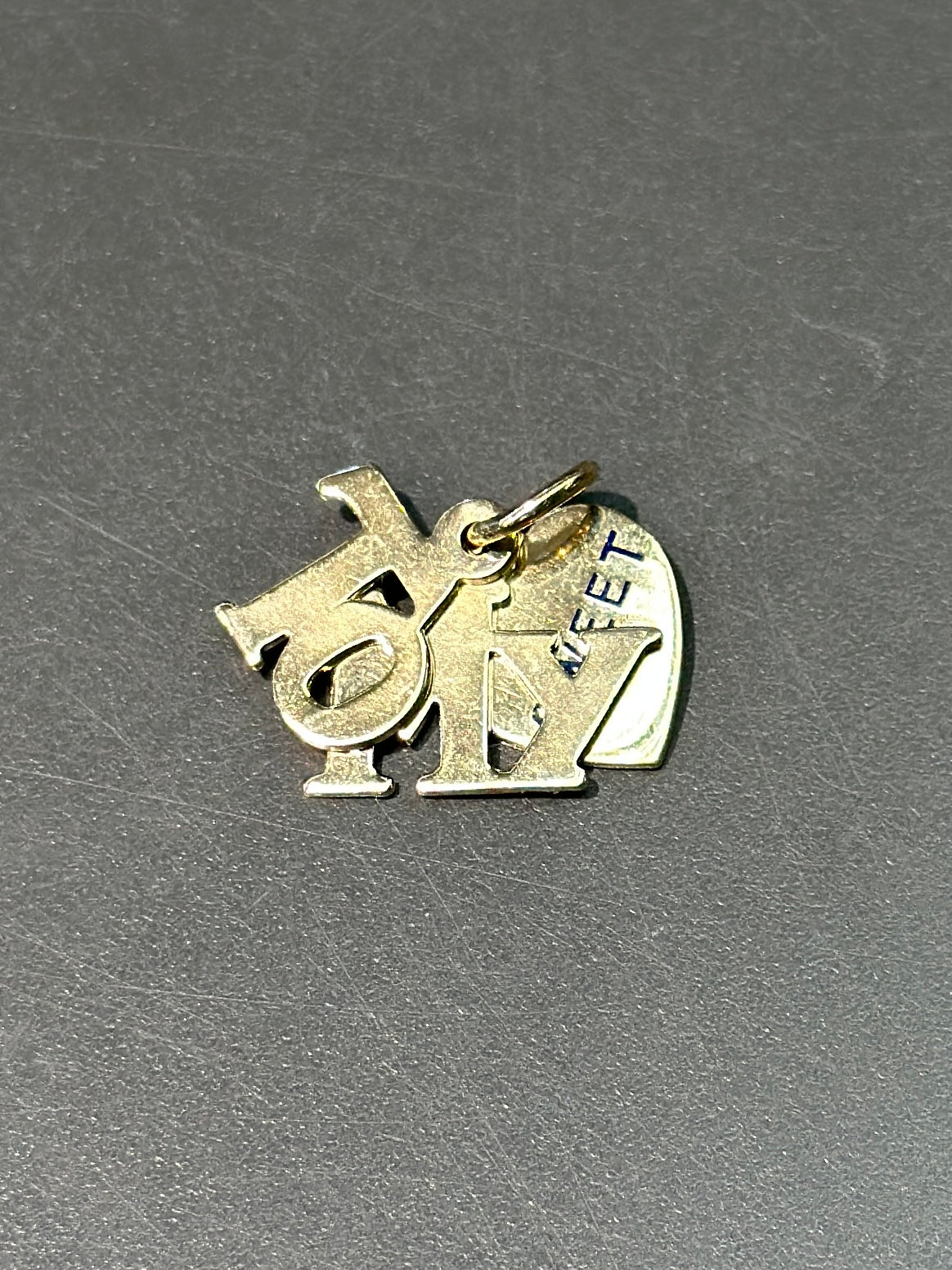 复古 14K 金“致我心上人”吊饰