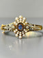 Antique 14K Gold Sapphire Diamond and Natural Antique Pearl Bracelet