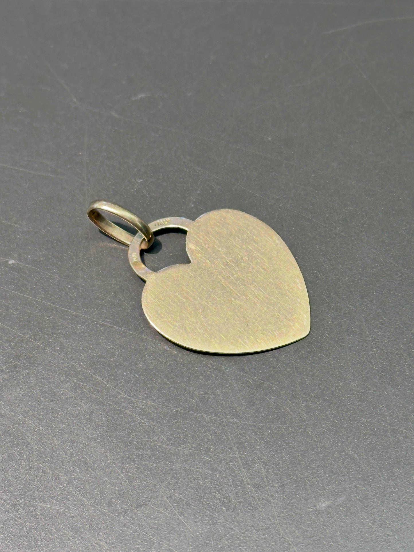 Vintage 14K Gold Heart Shape Charm