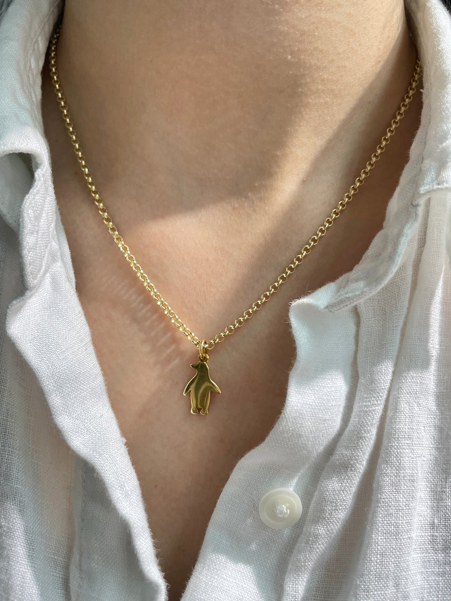 DoDo 18K Gold Penguin Charm