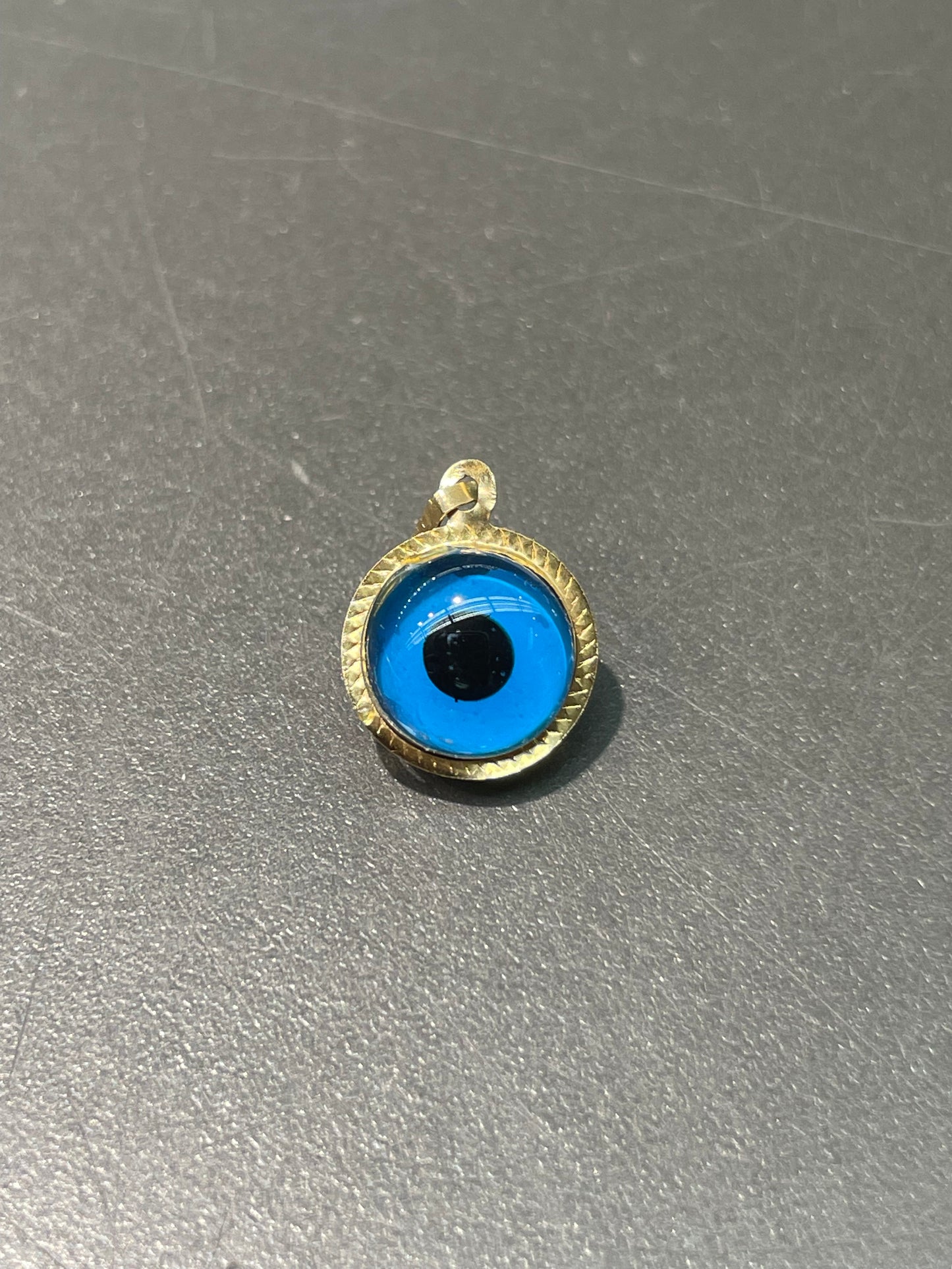 Vintage 14K Yellow Gold Evil Eye Charm