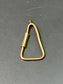 Mousqueton Triangle Vintage En Or 18 Carats