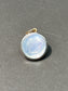 Charme de conversion cabochon en platine et or 14 carats vintage