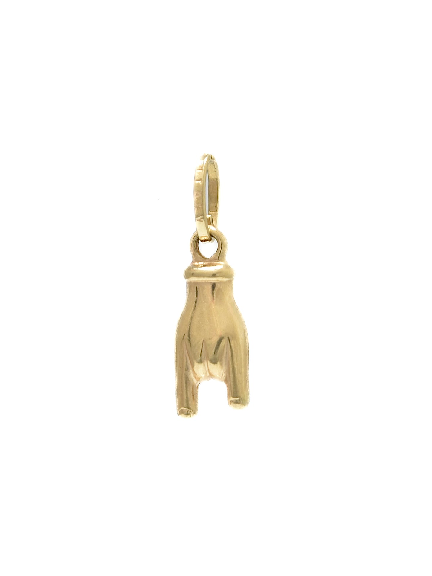 Vintage 14K Gold Rock and Roll Hand Charm
