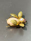 vintage 14K Gold Coral et Pearl et Ruby Bug Charm