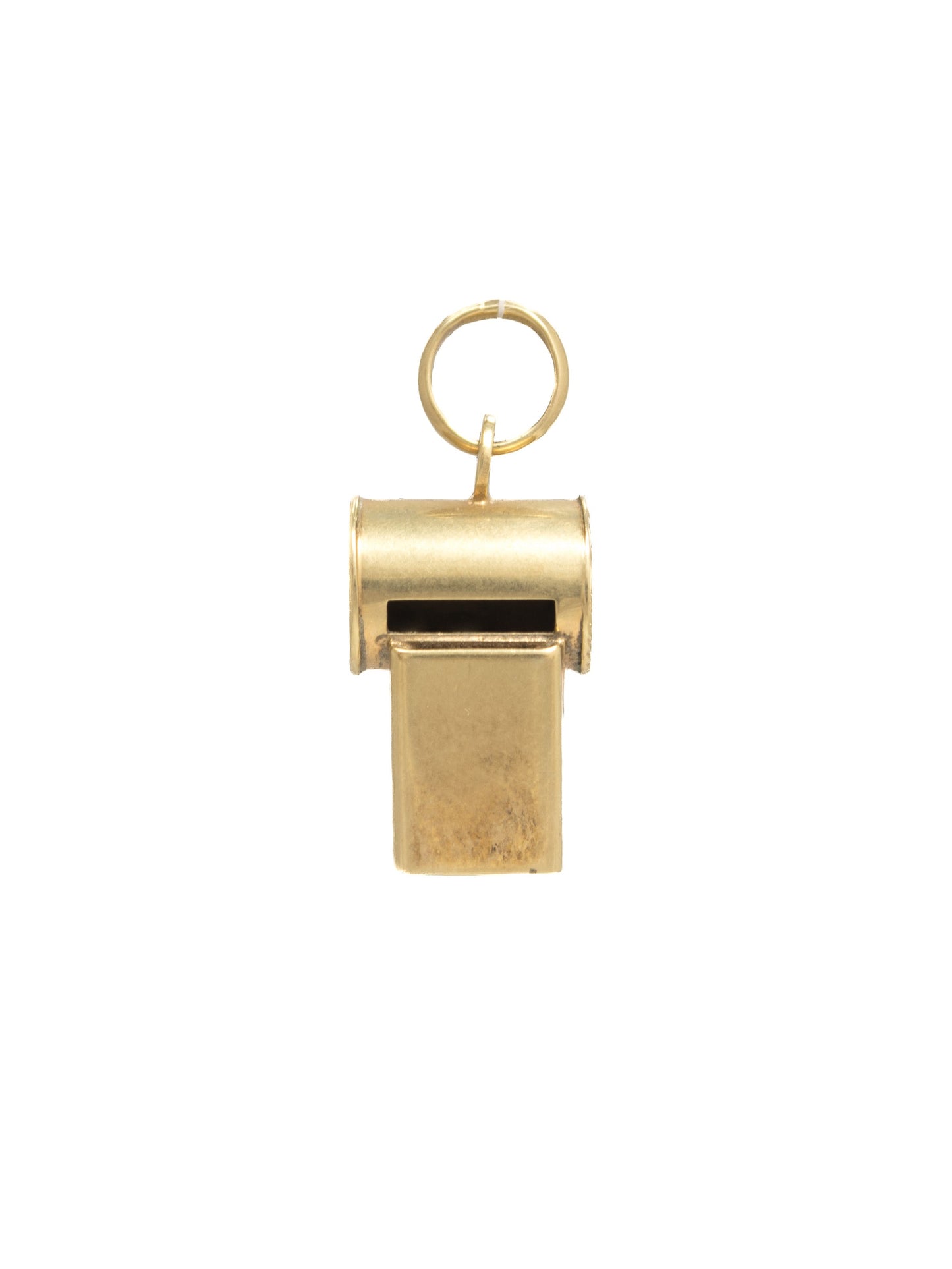 Vintage 14K Gold Working Whistle Charm