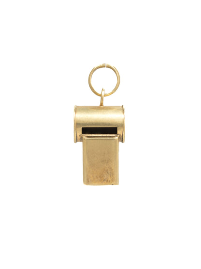 Vintage 14K Gold Working Whistle Charm