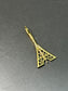 18K Gold Eiffel Tower Pendant