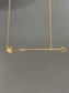 18K Yellow Gold 0.08 CTW Diamond Arrow Necklace