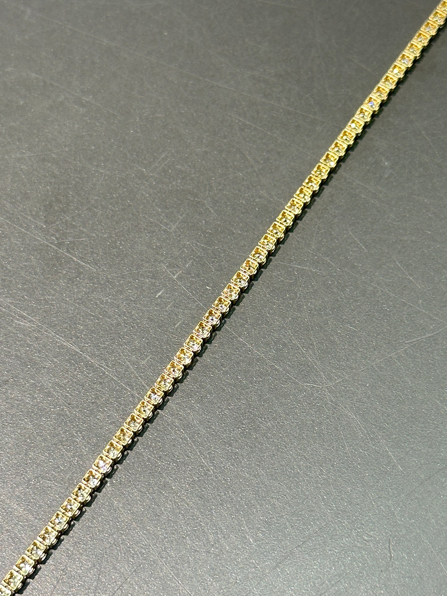 14K Yellow Gold 3.00 CTW Diamond Tennis Bracelet