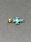 Vintage 14K Gold Turquoise Pearl Cross