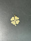 Vintage 14K Gold Four Leaf Clover Shamrock Charm