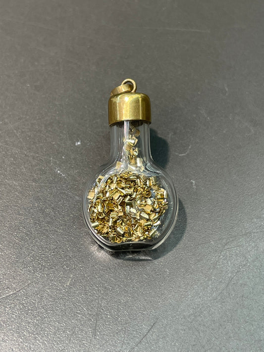 Vintage 14K Yellow Gold Gold Shaving Bottle Charm Pendant