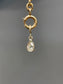 14K Yellow Gold 0.56 CTW Pear Drop Shape Diamond Bezel Charm