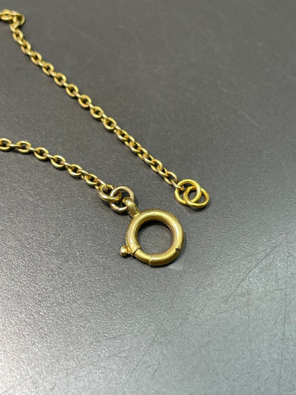 Antique 21K Yellow Gold Filigree Chain Necklace