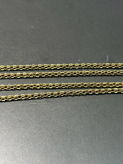 Victorian 14K Yellow Gold Tassel Longuard Watch Chain Necklace