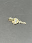 Vintage 14K Gold Diamond “Open Your Heart Key” Charm