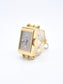 Vintage French 18K Gold UTI Sapphire and Ruby Bird Cage Fob Watch