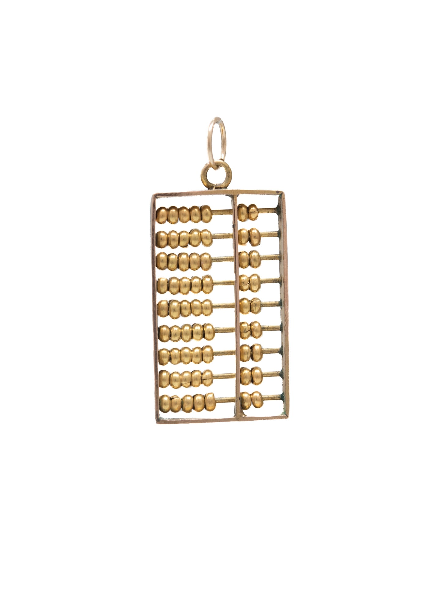 Vintage 14K Gold Large Articulating Abacus Charm